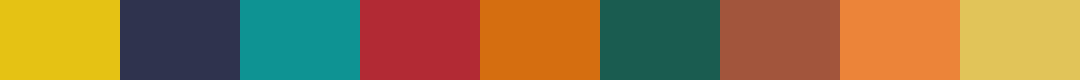 Saturated palette swatch