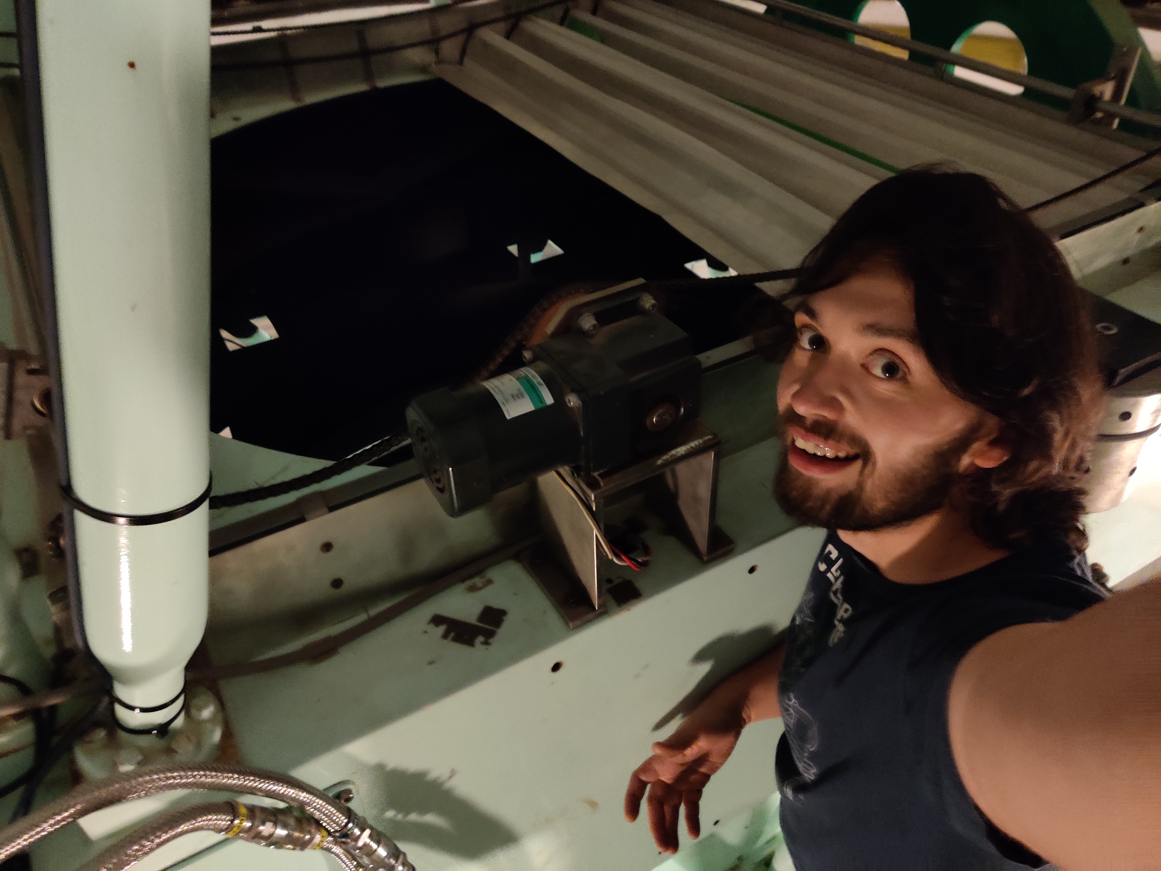 Niall at the telescope
